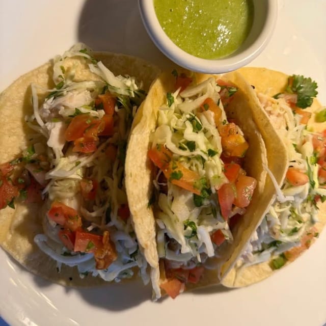 Halibut Tacos.